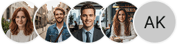 Multiple investor profile avatars on Skala Dohodov trading review block